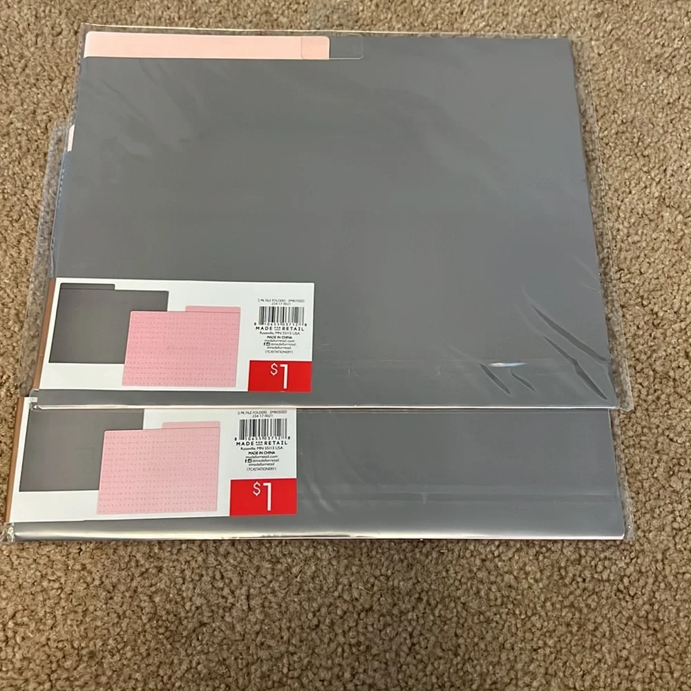 pink and gray file folders (4)